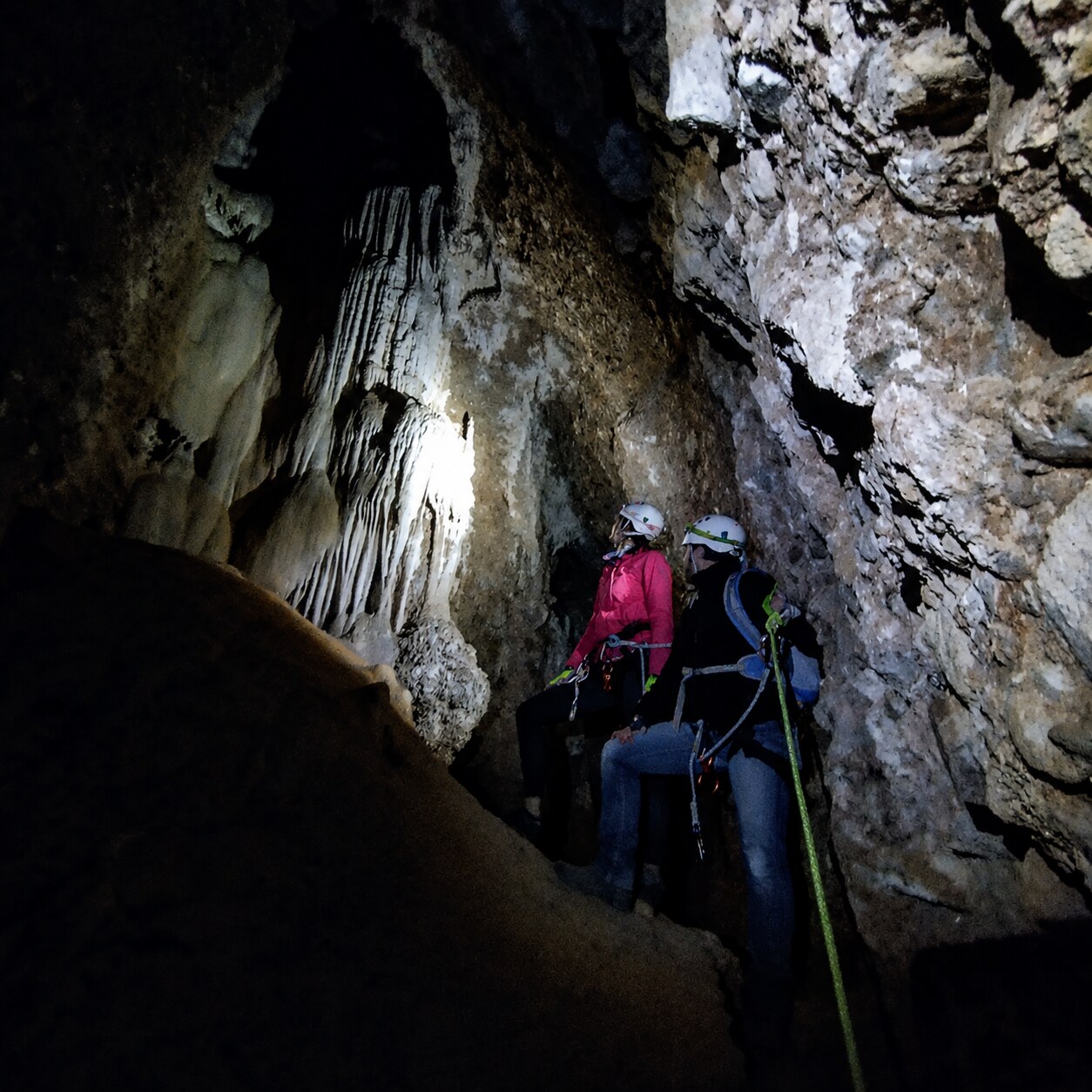 Caving introduction in Montserrat — underground exploration